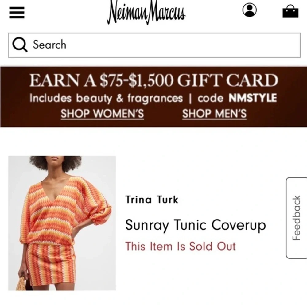 Trina Turk sunray tunic coverup